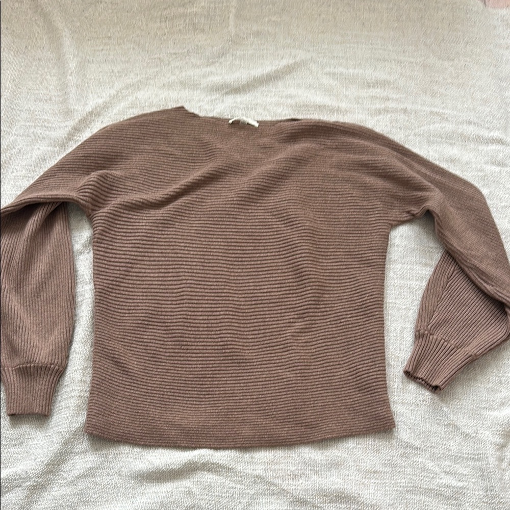 Slightly off shoulder sweater